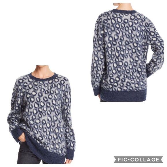 Current Elliot Cali Leopard Oversized Sweater - Picture 1 of 7